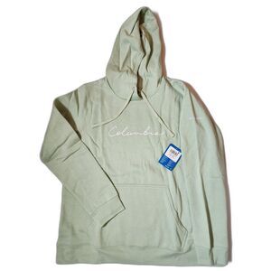 Columbia Trek Graphic Hoodie Women’s XL Light Green Pullover Sweatshirt NWT